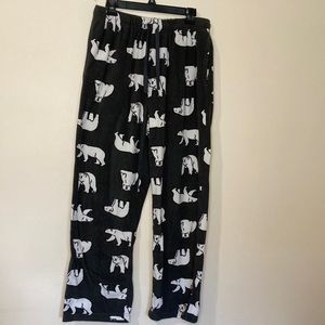 Croft & Barrow Polar Bear Fleece Love Lounge Pants